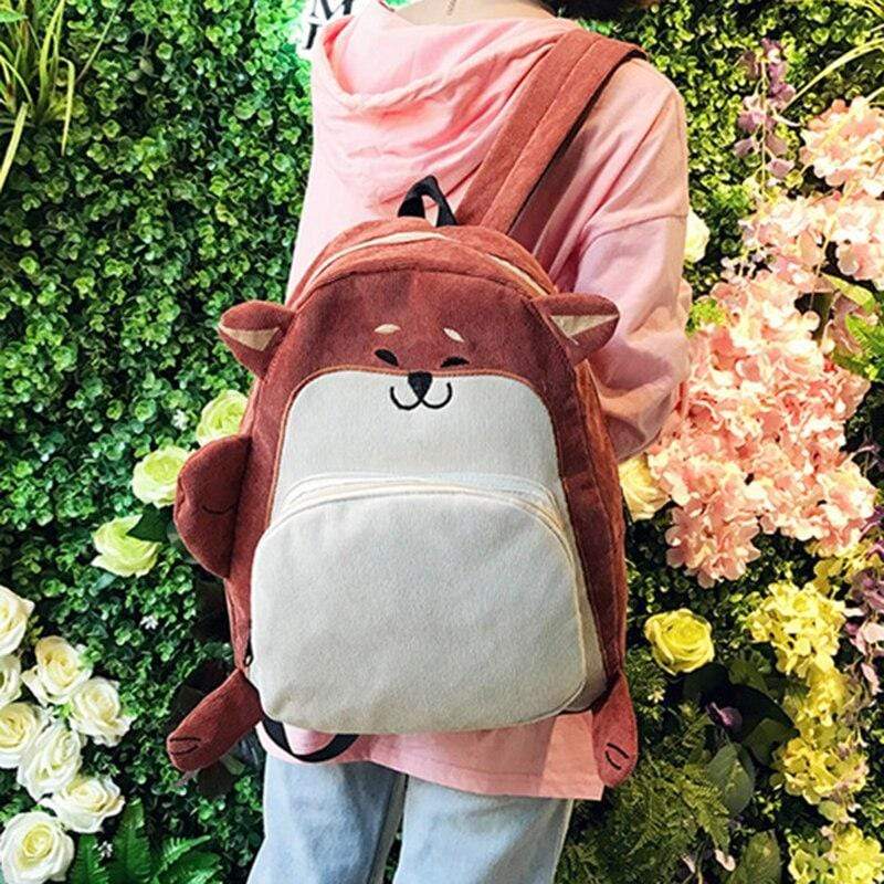 Sac Dos Peluche Renard